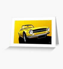 Poster artwork - Triumph TR6 Greeting Card