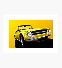 Poster artwork - Triumph TR6 Photographic Print