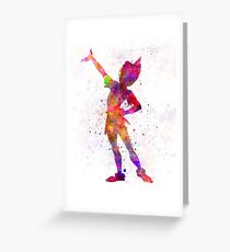 Peter Pan in Aquarell Grußkarte