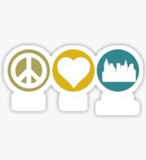 Peace Love Urban Planning Sticker