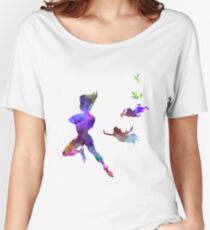 Peter Pan in watercolor Women's Relaxed Fit T-Shirt