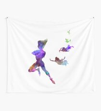 Peter Pan in Aquarell Wandbehang