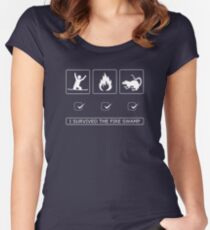 I survived the fire swamp Women's Fitted Scoop T-Shirt