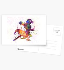 Kapitän Hook in Aquarell Postkarten