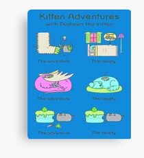 pussies adventure Canvas Print