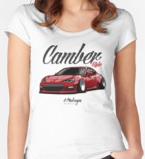 Camber Style BRZ (red) Women's Fitted Scoop T-Shirt