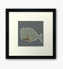 blue whale Framed Print