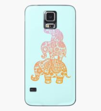 Elefantenfamilie in Farbe Hülle & Skin für Samsung Galaxy