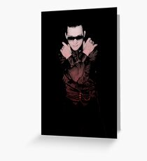 Dave Vanian THE DAMNED Greeting Card