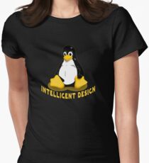 Linux Penguin Intelligent Design Women's Fitted T-Shirt