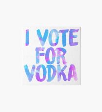 I love vodka college party sticker Art Board