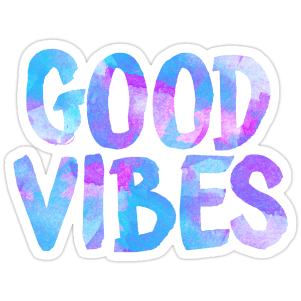 good vibes laptop sticker free spirit trendy stickers