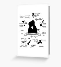 Malec Quotes Greeting Card