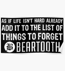 Beartooth Lyrics Poster