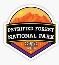 PETRIFIED FOREST NATIONAL PARK ARIZONA MOUNTAINS HIKING CAMPING HIKE CAMP 1962 2 Sticker