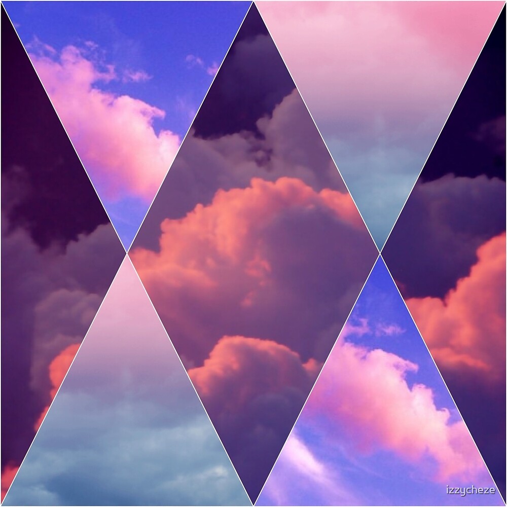 "Color Aesthetic- Pink and Blue" by izzycheze | Redbubble