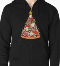 Pizza on Earth - Pepperoni Zipped Hoodie