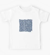 Half Knit Navy Kids Tee