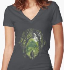 It's dangerous to go alone Women's Fitted V-Neck T-Shirt