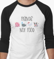 Friends Not Food Men's Baseball ¾ T-Shirt