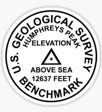 Humphreys Peak, Arizona USGS Style Benchmark Sticker