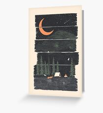 Ich wünschte, ich wäre Camping ... Grußkarte
