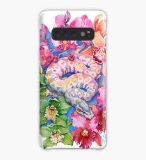 "Jahr der Schlange" - Chinesisches Tierkreis-Aquarell Hülle & Klebefolie für Samsung Galaxy