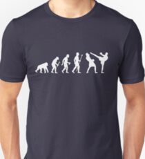 Evolution Of Man And Kickboxing Unisex T-Shirt