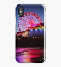 Santa Monica ferris wheel iPhone Case