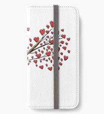Cute Sleeping Koala on Tree with Hearts iPhone Wallet/Case/Skin