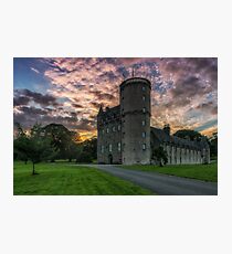 Castle Fraser and Gardens at Sunset - Aberdeenshire Photographic Print