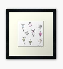 Cute design of cute mens Framed Print