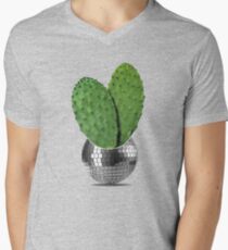 Cactus disco party Men's V-Neck T-Shirt