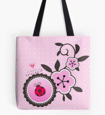 Miraculous Ladybug / Marinette Dupain-Cheng - Pink polka dot flower design Tote Bag