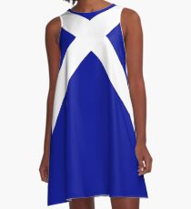 White Cross A-Line Dress