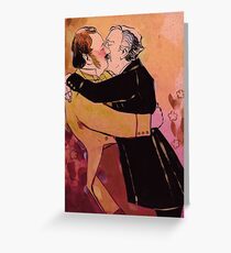 Jago and Litefoot sitting in a tree K-I-S-S-I-N-G Greeting Card