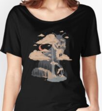 At the Foot of Fox Mountain... Women's Relaxed Fit T-Shirt