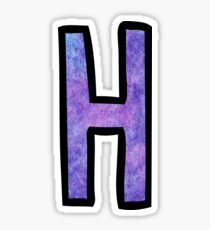 Letter H Sticker