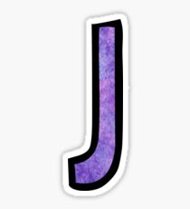 Letter J Sticker