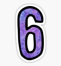 Number 6 Sticker