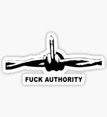 Fuck Authority (Barbwire) Sticker