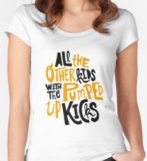 all the other kids wit the pumped up kicks Women's Fitted Scoop T-Shirt