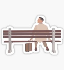 Forrest Gump Minimalist Art Work Sticker