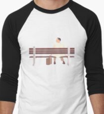 Forrest Gump Minimalist Art Work Men's Baseball ¾ T-Shirt