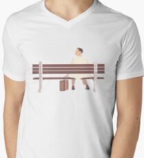 Forrest Gump Minimalist Art Work Men's V-Neck T-Shirt