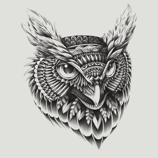 Tribal Owl: Stickers | Redbubble