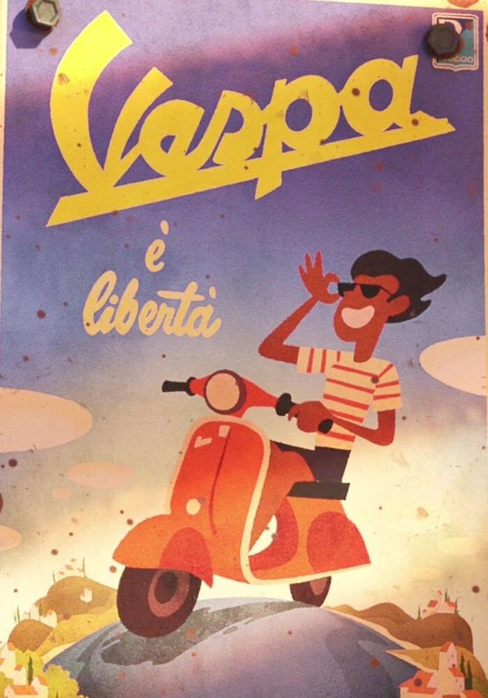 "Luca - Original Vespa Poster" by PureHabitat | Redbubble