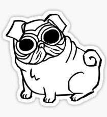 Pug-eyed Sticker