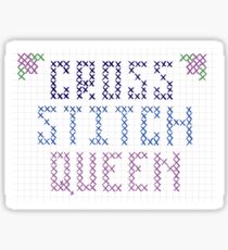 Cross Stitch Queen Sticker