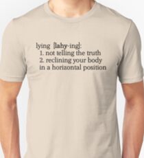 Definition of Lying Unisex T-Shirt